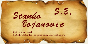 Stanko Bojanović vizit kartica